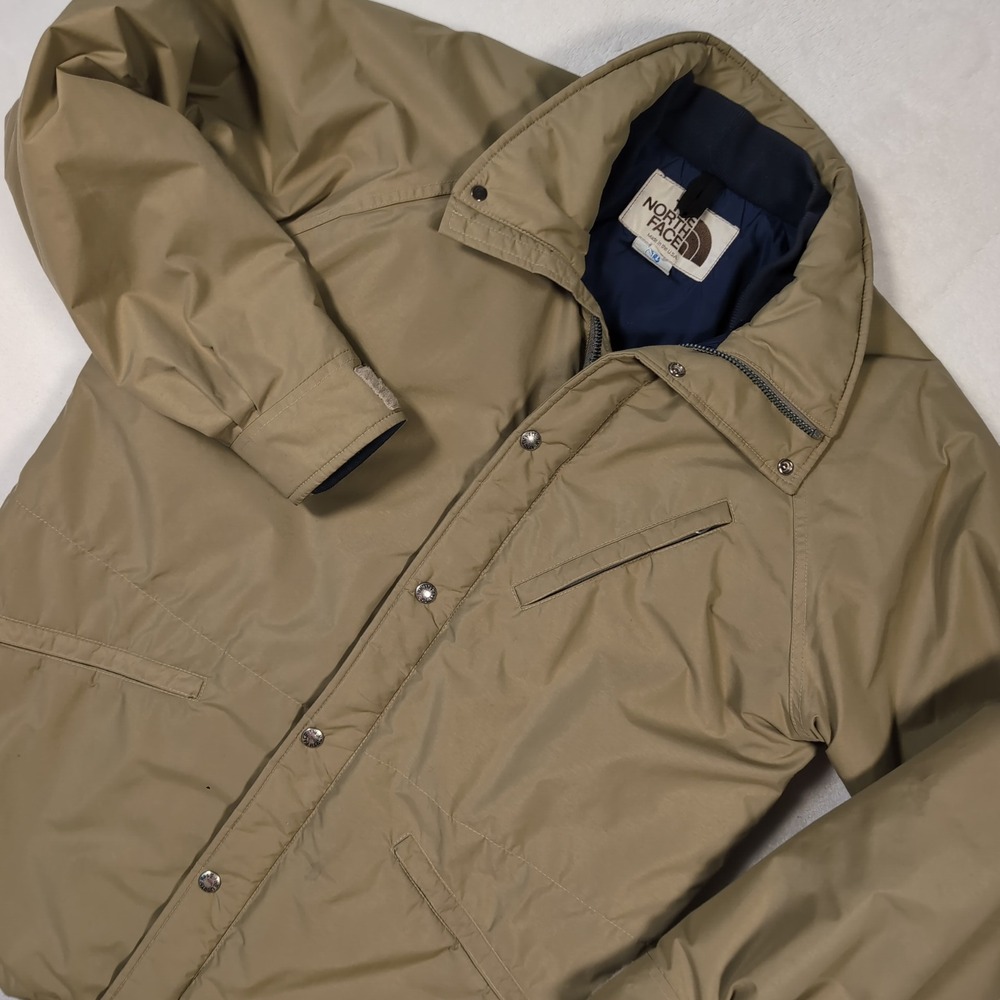 Vintage 80s North Face Gore-Tex Mountain Parka Men Large Brown Label USA Quilted